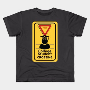 College Student Crossing Kids T-Shirt